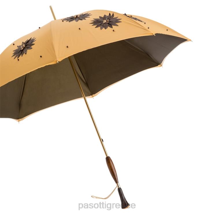 ομπρέλα | PASOTTI 332 sum-7 z3 - ομπρέλα με ηλίανθους και λαβή swarovski διπλό ύφασμα 2N6B8510 γυναίκες